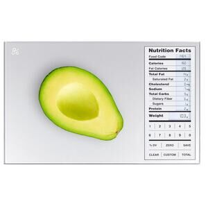 Nutrition Facts Meal prep Scale Greater Goods Digital Foods Nutritional Facts